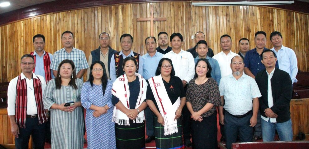 Representatives of ABAM CEM, staff, KBBB CEM, and Konyak civil bodies during the CEM exchange programme at Impur on June 17.